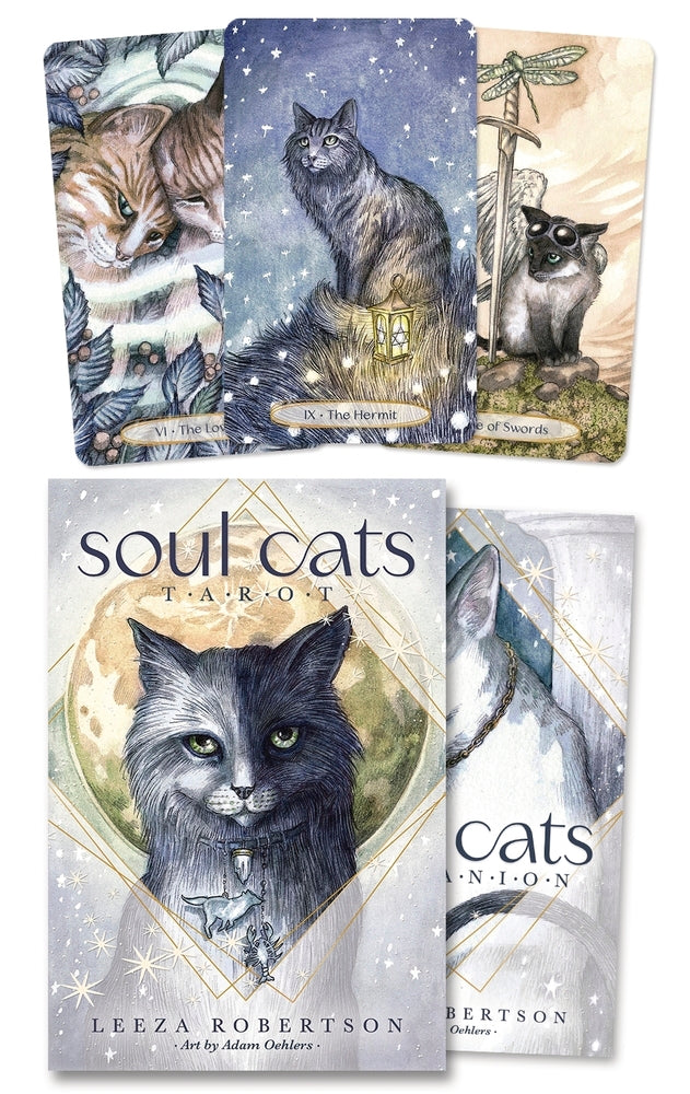 Soul Cats Tarot by author Leeza Robertson and artist Adam Oehler