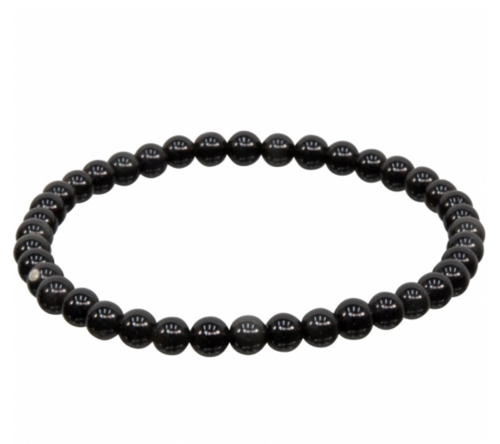 
                  
                    Load image into Gallery viewer, Black Obsidian | Dark Magick Protection - Beaded Bracelet
                  
                