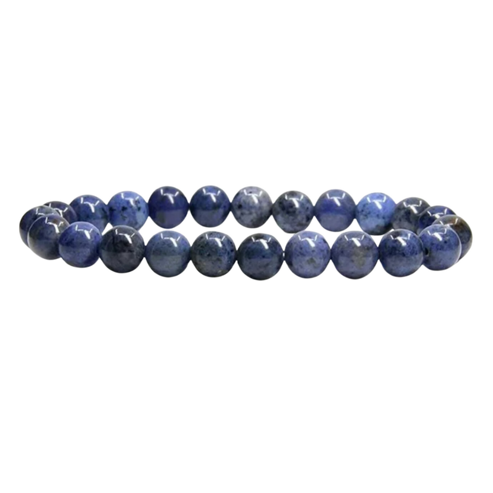 Dumortierite Beaded Bracelet - Connect with Guides, Break Patterns - 8MM