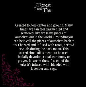 
                  
                    Load image into Gallery viewer, Grounding Ritual Oil | 1 Ounce by of Forest and Fae
                  
                