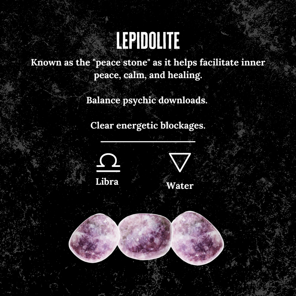 
                  
                    Load image into Gallery viewer, Lepidolite Tumbled Stone | Calm and Heal
                  
                