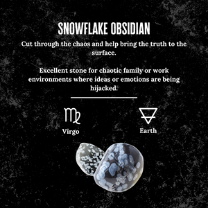 
                  
                    Load image into Gallery viewer, Snowflake Obsidian Tumbled Stone | Ground and Bring Truth
                  
                