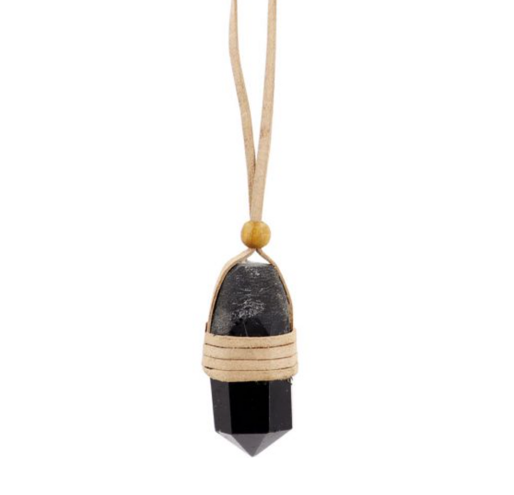 Black Tourmaline Wrap Necklace