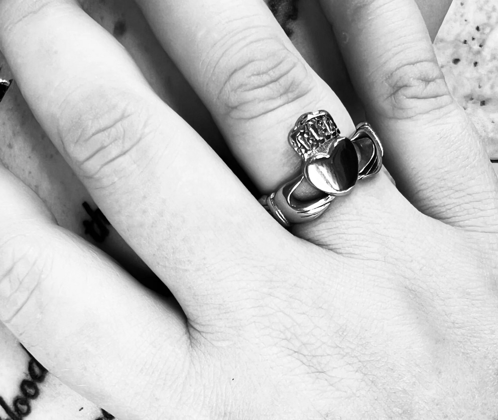 Claddagh Stainless Steel Ring Size 7