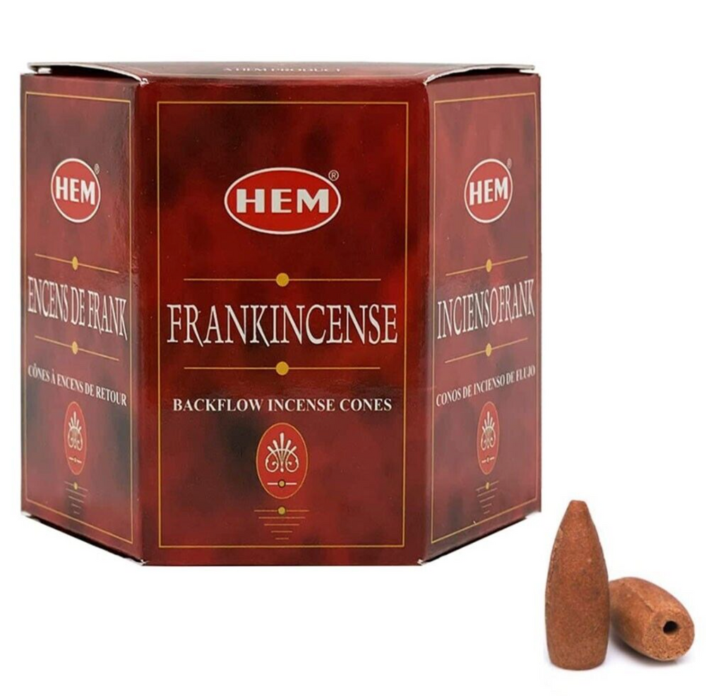 Frankincense Backflow Cone Incense HEM Brand