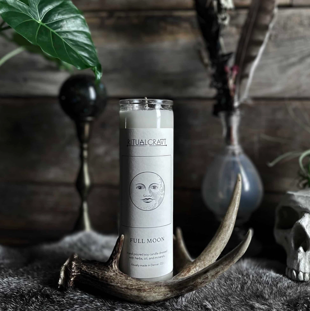 Full Moon Dressed Candle by Ritualcravt