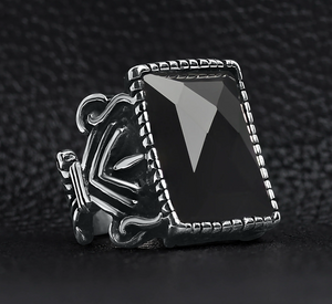
                  
                    Load image into Gallery viewer, Gothic Scrying Ring Size 8
                  
                