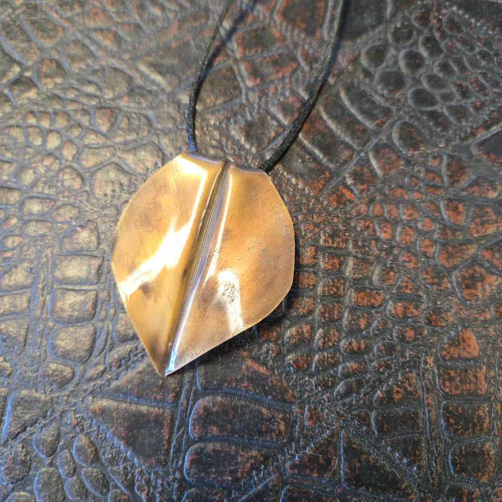 
                  
                    Load image into Gallery viewer, Handmade Leaf Necklace by Thistle Rose Forge
                  
                