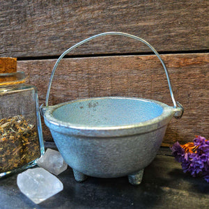 
                  
                    Load image into Gallery viewer, Cast Iron Cauldron 3&amp;quot; Plain Silver
                  
                