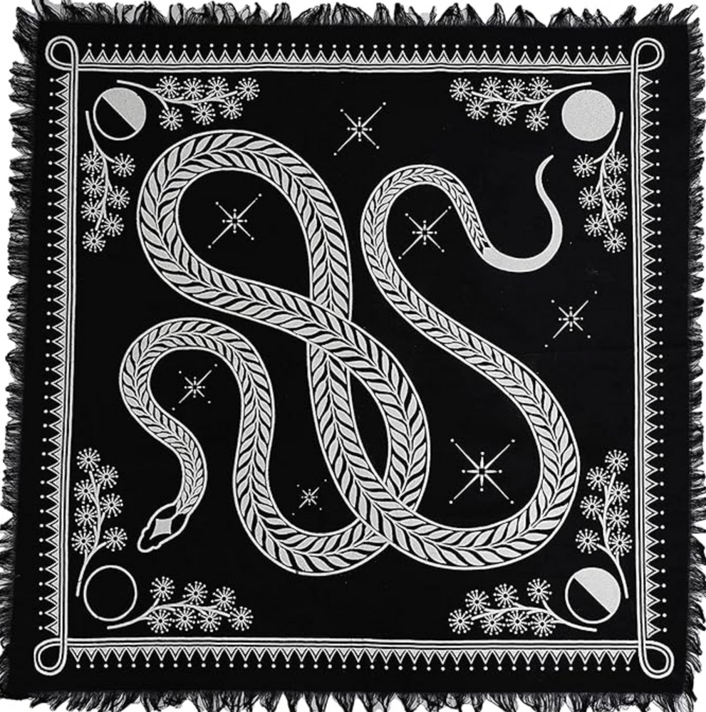 Silver Serpent Altar Cloth