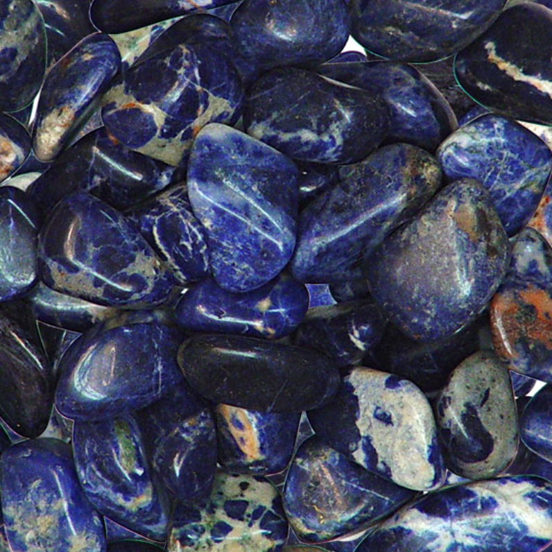 Sodalite Tumbled Stone | Balance and Tension Relief