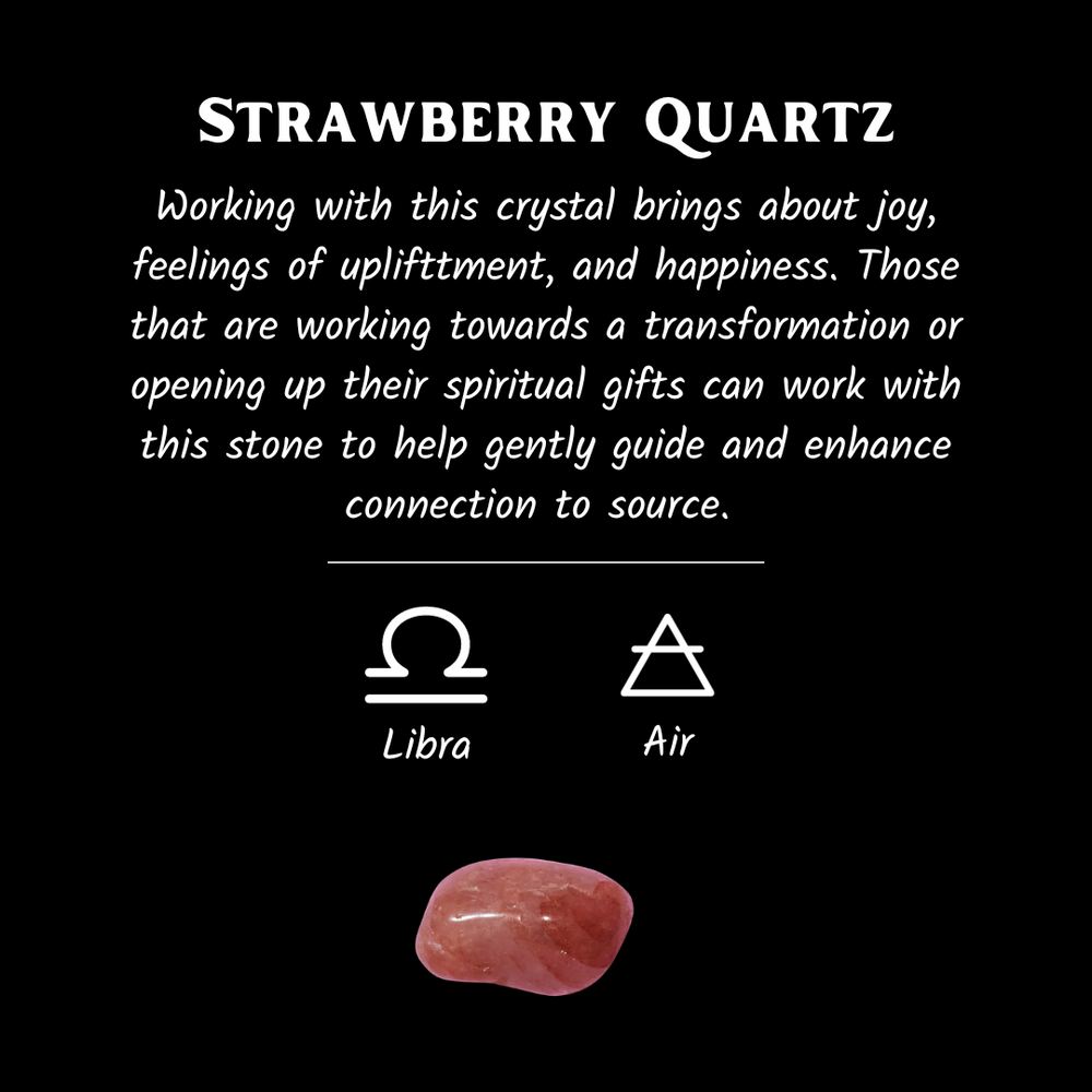 
                  
                    Load image into Gallery viewer, Strawberry Quartz Tumbled Stone | Uplift, Spiritual Enlightenment, Transformation
                  
                