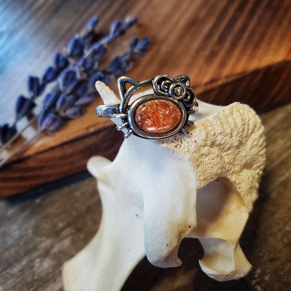 Sunstone Hello Kitty Adjustable Ring