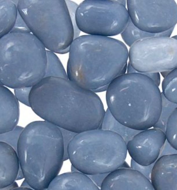 Angelite Tumbled Stone | Tranquility and Angel Guides
