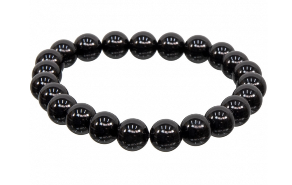 Black Onyx Beaded Bracelet | Hex Break 8mm