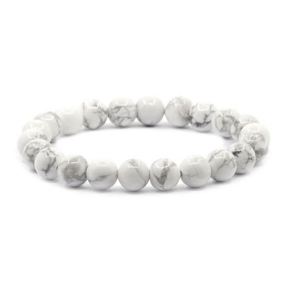
                  
                    Load image into Gallery viewer, Howlite Beaded Bracelet | Thinkers Stone
                  
                