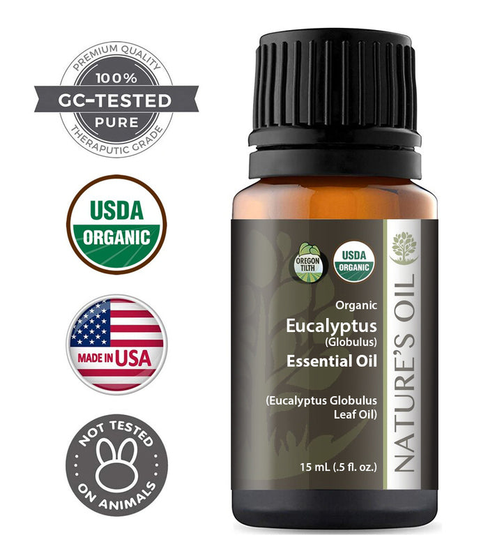 Eucalyptus Globulus Organic Essential Oil 0.5oz