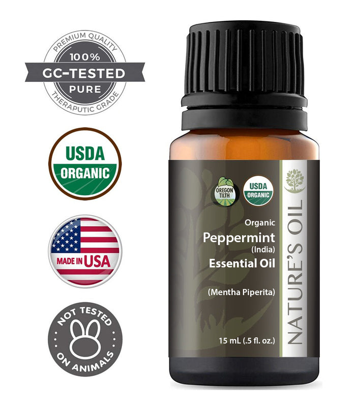Peppermint Organic Essential Oil 0.5oz