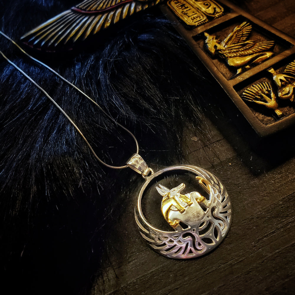 Anubis Necklace | Silver and Gold