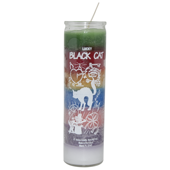 Black Cat 7 Color 7 Day Candle