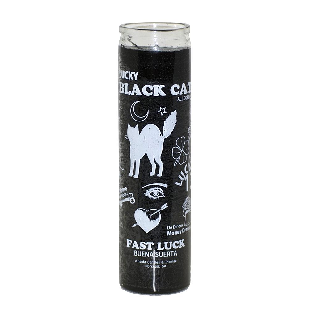 Lucky Black Cat 7 Day Candle