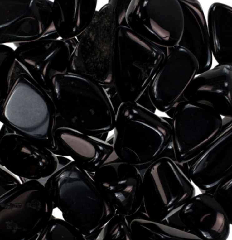 
                  
                    Load image into Gallery viewer, Black Obsidan Tumbled Stone
                  
                