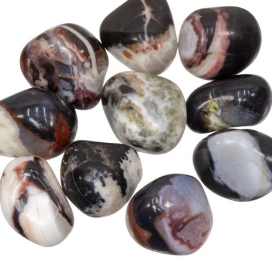 Black Sardonyx Tumbled Stone | Integrity and Focus