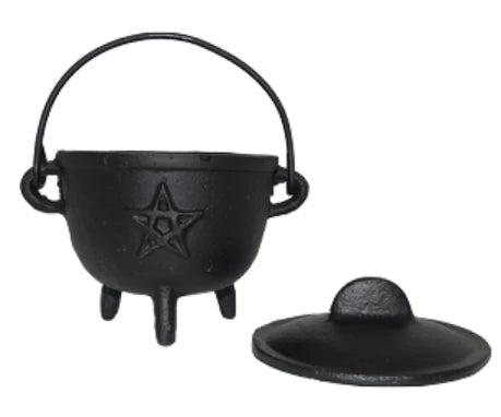 
                  
                    Load image into Gallery viewer, Cauldron - Cast Iron 4.5-5&amp;quot; with Lid
                  
                