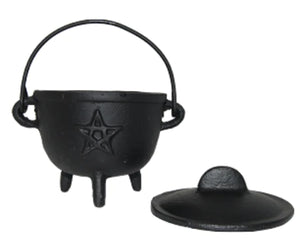 
                  
                    Load image into Gallery viewer, Cauldron - Cast Iron 4.5-5&amp;quot; with Lid
                  
                