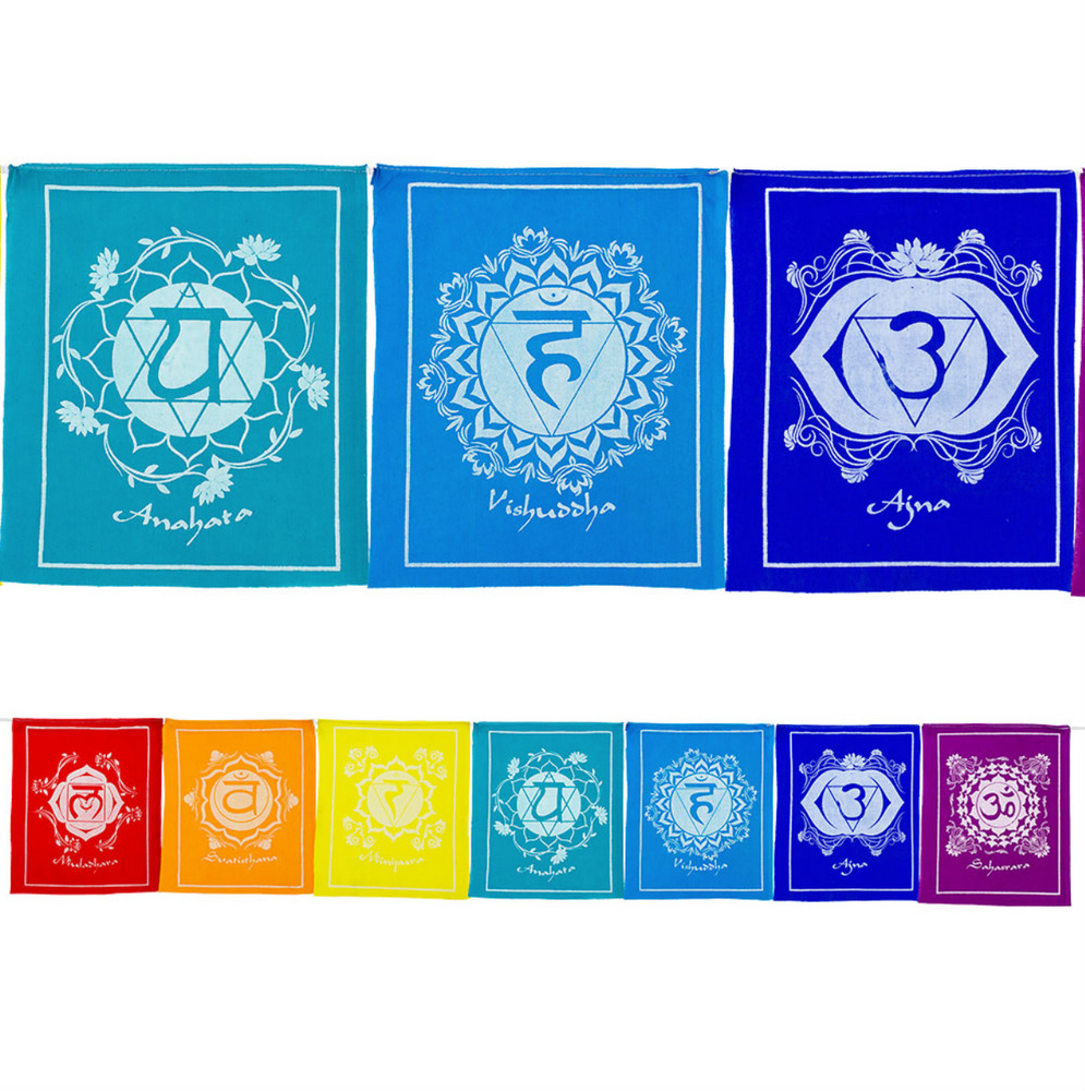 Tibetan Prayer Flags Chakras