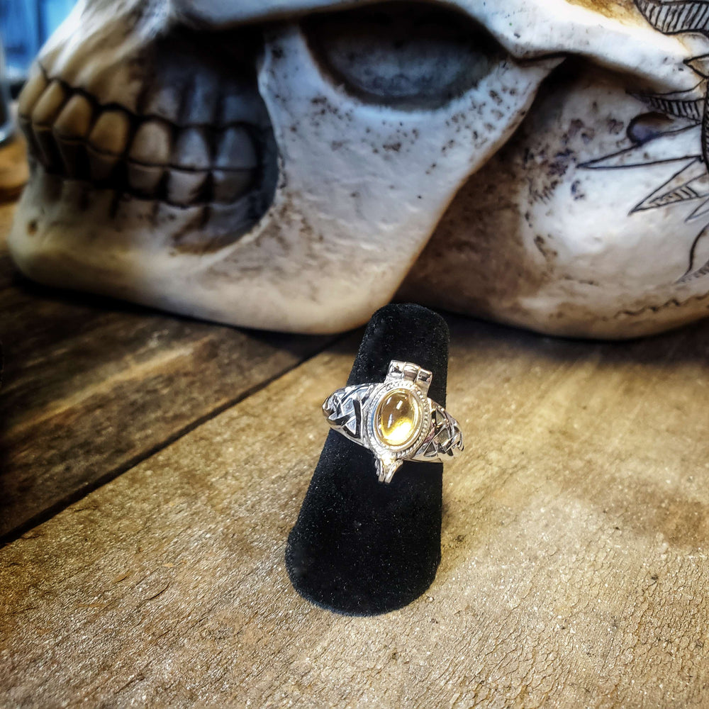 Citrine Compartment Ring - Size 6