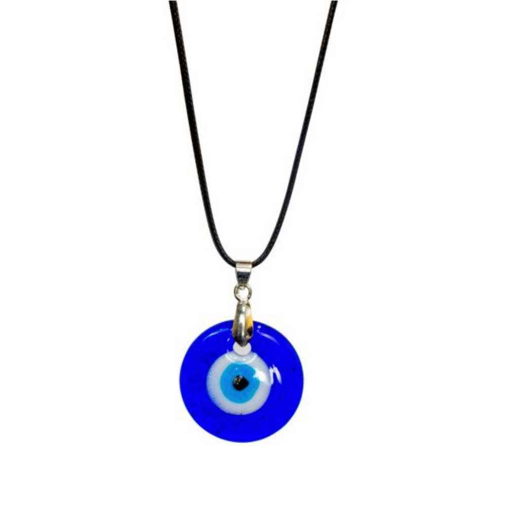 Evil Eye Pendant on Black Cord