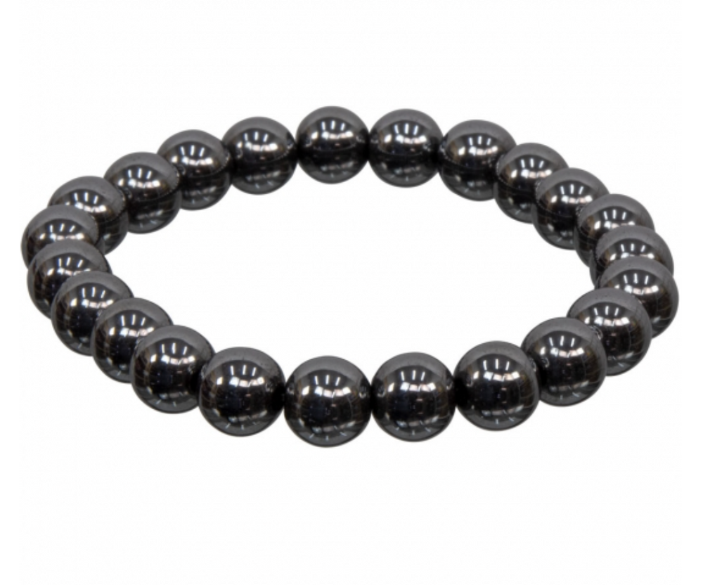 Hematite Beaded Bracelet | Grounding