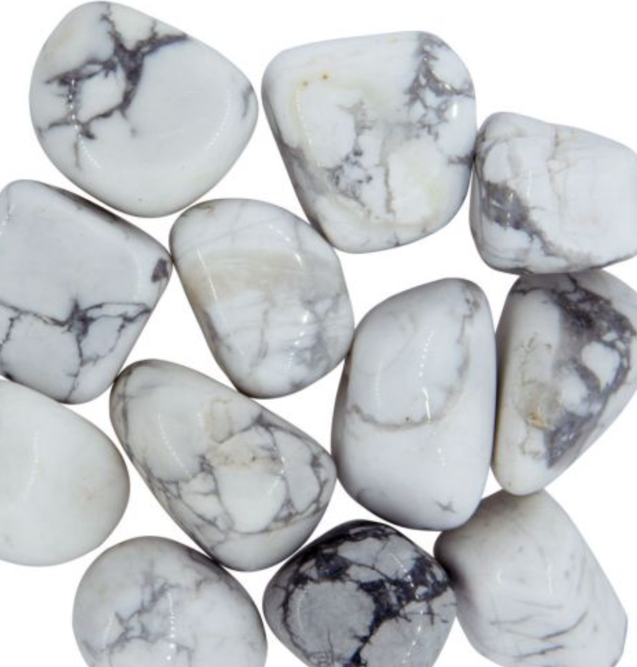 Howlite Tumbled Stone | Relaxation and Patience