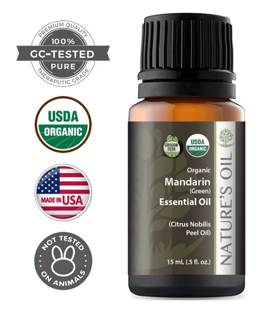 Mandarin Green Essential Oil Organic 0.5oz