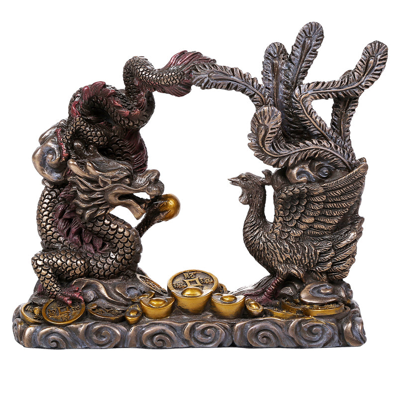Phoenix and Dragon Feng Shui Statue | Marital Bliss