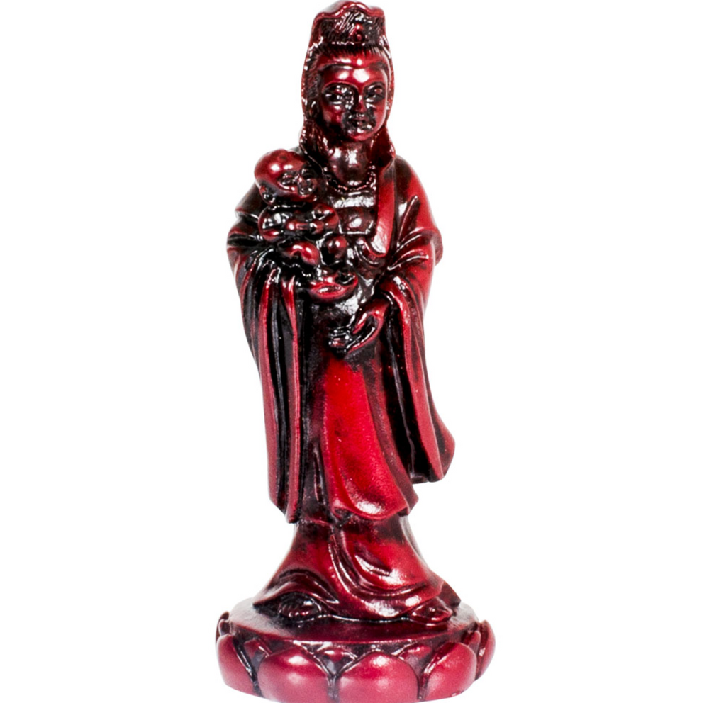 Quan Yin with Infant Redstone