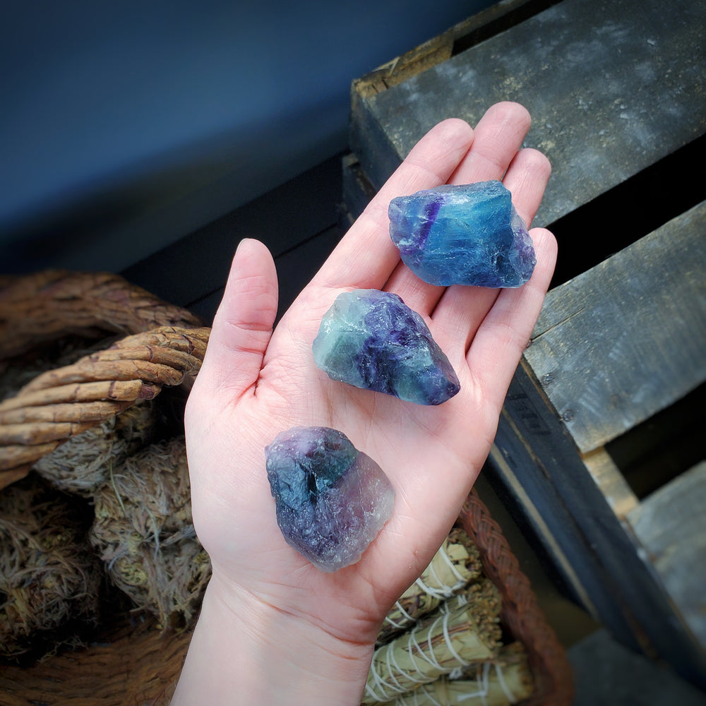 Rainbow Fluorite Chunk