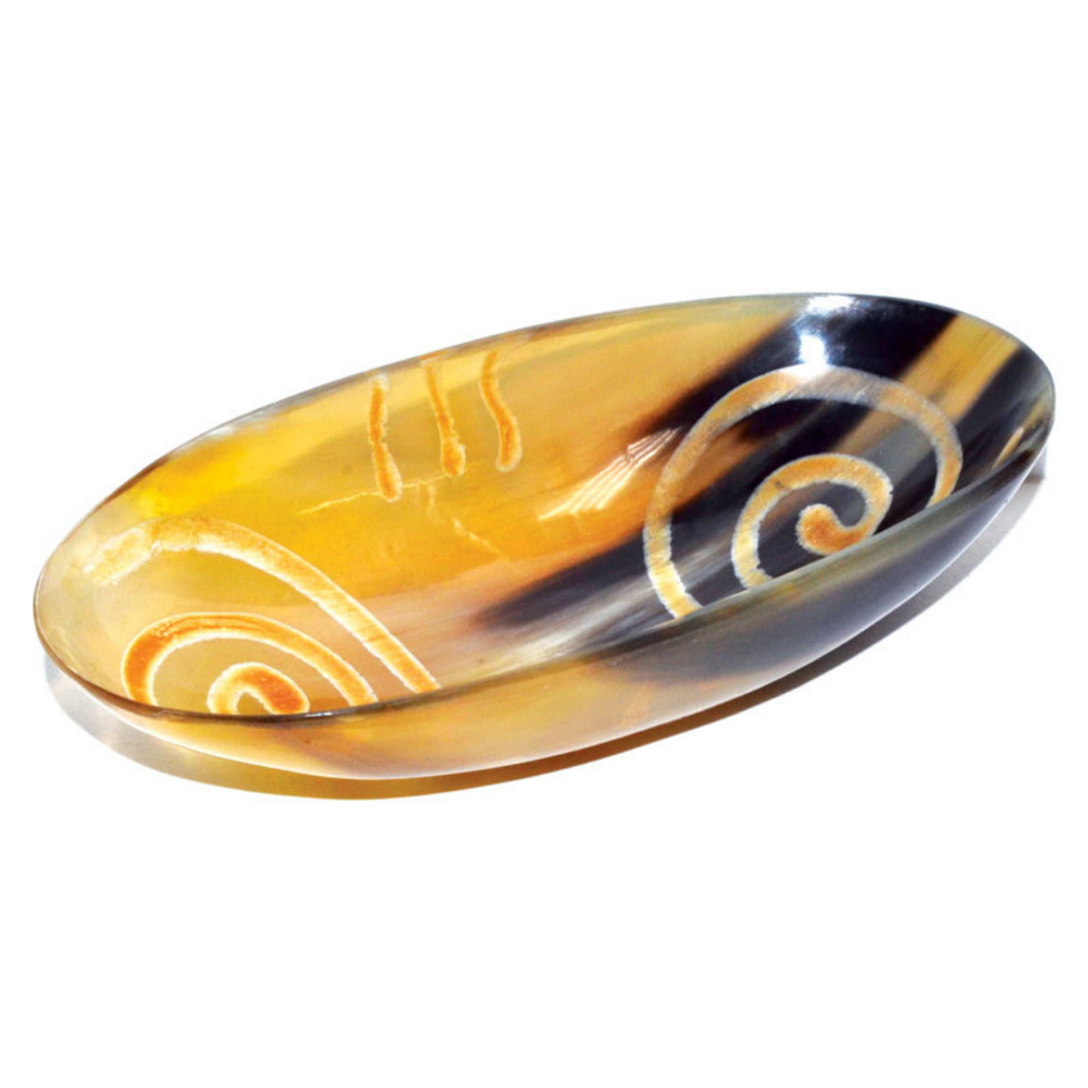 Water Buffalo Horn Ritual Bowl - Oval