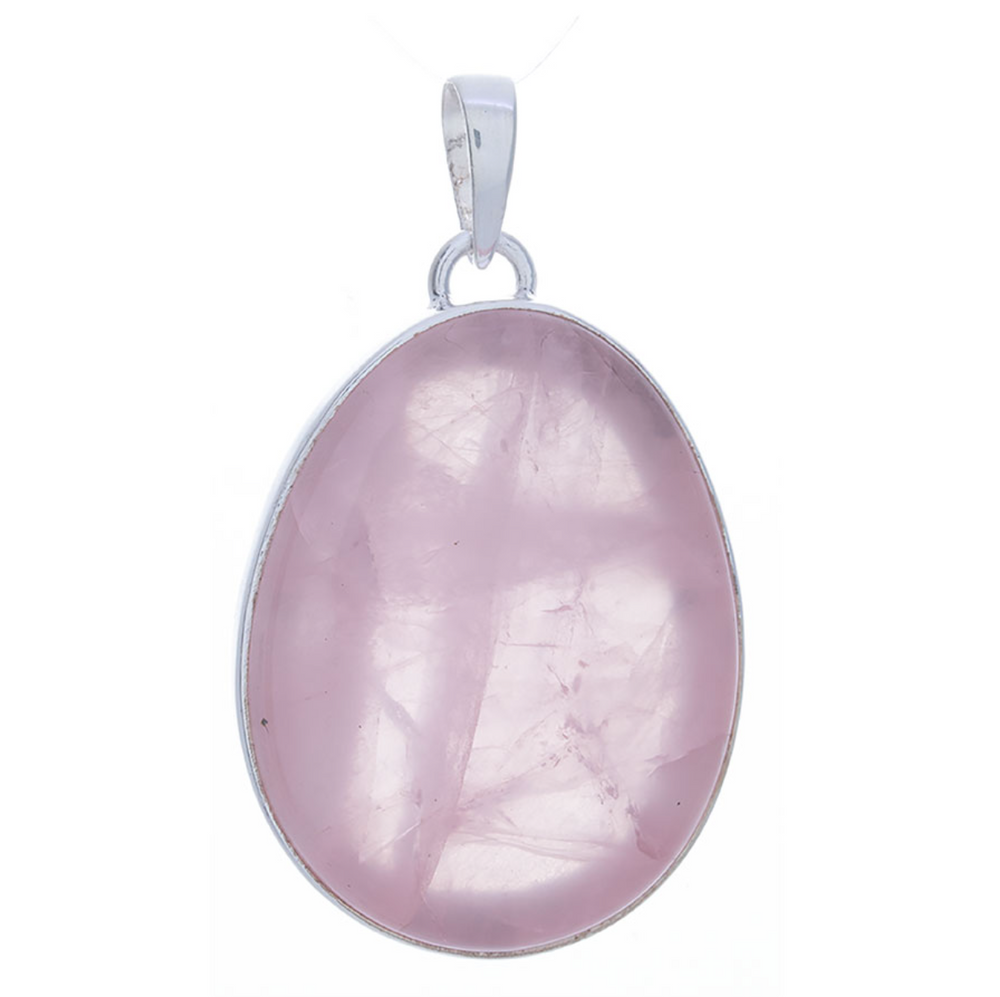 Rose Quartz Necklace Large | Love and Grace