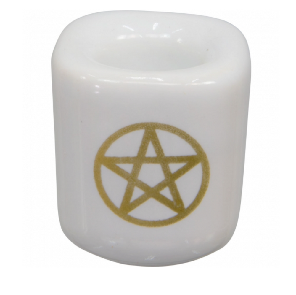 
                  
                    Load image into Gallery viewer, Pentagram Chime Candle Holder
                  
                