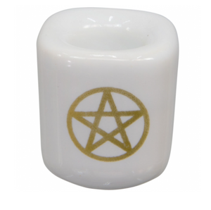 
                  
                    Load image into Gallery viewer, Pentacle Chime Candle Holder
                  
                